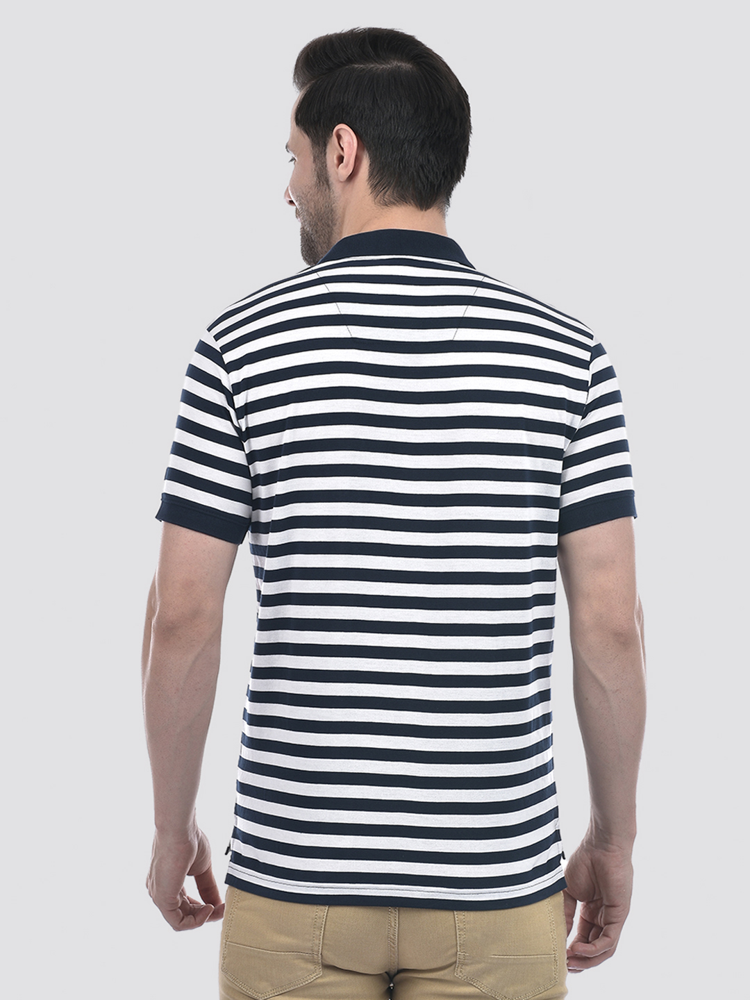 Numero Uno Men Striped Polo T-Shirt